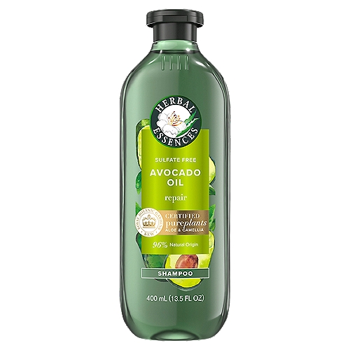 Herbal Essences Pure Plants Blends Avocado Oil Repair Shampoo, 13.5 fl oz