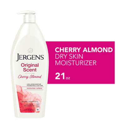 Jergens Original Scent Cherry Almond Dry Skin Moisturizer, 21 fl oz