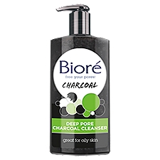 Bioré Deep Pore Charcoal, Cleanser, 6.77 Fluid ounce