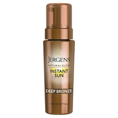 Jergens Instant Sun Natural Glow Deep Bronze Sunless Tanning Mousse, 6 fl oz
