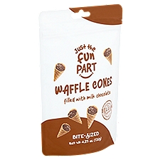 Just the Fun Part Waffle Cones Filled with Milk Chocolate, 4.23 oz