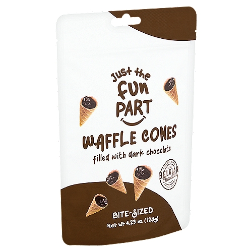 Just the Fun Part Waffle Cones filled with Dark Chocolate, 4.23 oz