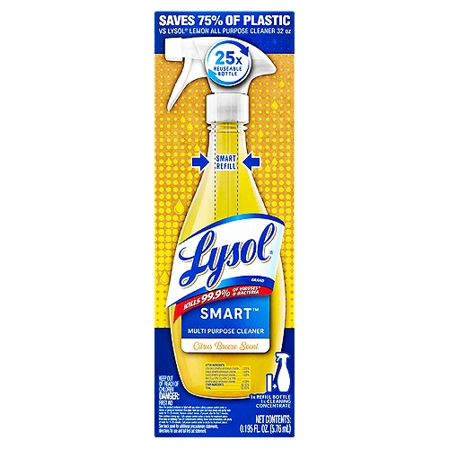 Lysol Smart Citrus Breeze Scent Multi-Purpose Cleaner, 0.195 fl. oz.