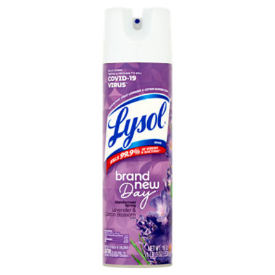 Lysol Lavender & Cotton Blossom Scent Disinfectant Spray, 19 oz