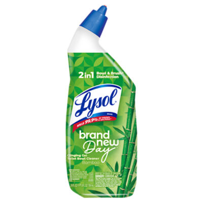Lysol Brand New Day Bamboo Scent Clinging Gel Toilet Bowl Cleaner, 24 fl oz, 24 Fluid ounce