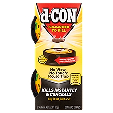 d-CON No View, No Touch Mouse Trap, 2 count, 2 Each