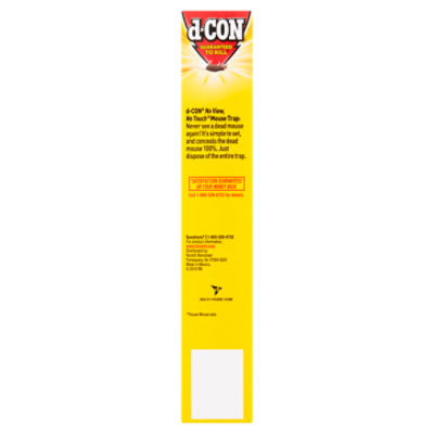  d-CON No View, No Touch Covered Mouse Trap, 2 Traps