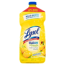 Lysol Clean & Fresh Sparkling Lemon & Sunflower Essence Scent Multi-Surface Cleaner, 40 fl oz