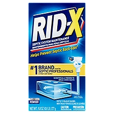 Rid-X Septic System Maintenance Powder, 9.8 oz, 9.8 Ounce