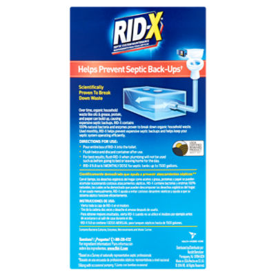 Rid-X Professional Septic System Maintenance - 1 Dose Powder - 9.8