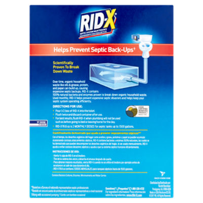 RID-X 1920094143 9.8-Ounce Septic Tank Cleaner at Sutherlands