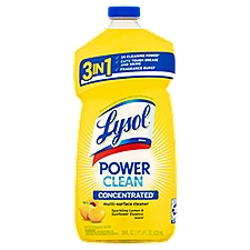 Lysol Power Clean Sparkling Lemon & Sunflower Essence Scent Multi-Surface Cleaner, 28 fl oz
