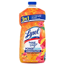 Lysol Brand New Day Power Clean Mango & Hibiscus Scent Multi-Surface Cleaner, 28 fl oz, 28 Fluid ounce