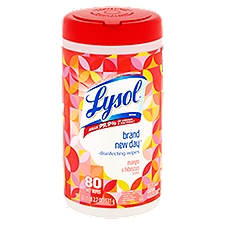 Lysol Mango & Hibiscus Scent Disinfecting Wipes, 80 count, 18.7 oz, 80 Each