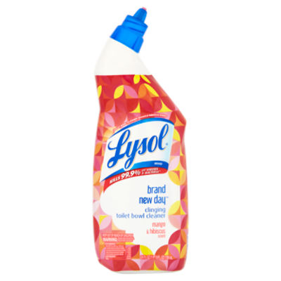 Lysol Brand New Day Mango & Hibiscus Scent Clinging Toilet Bowl Cleaner, 24 fl oz