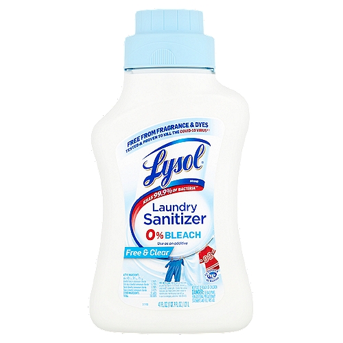 Lysol Free & Clear Laundry Sanitizer, 90 fl oz