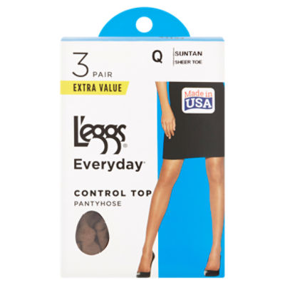 L'eggs Sheer Energy Suntan Medium Support Leg Compression Sheer Tights,  Size Q+, 2 pair - ShopRite