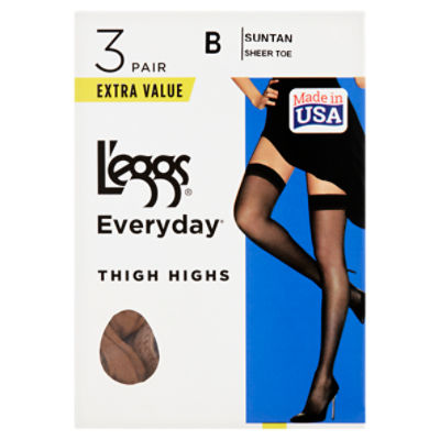 L'eggs Everyday Off Black Sheer Toe Ankle Highs Extra Value, One Size, 10  pair - ShopRite