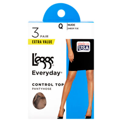 L'eggs Pantyhose, Control Top, Extra Value, Suntan, 2X, Plus Size