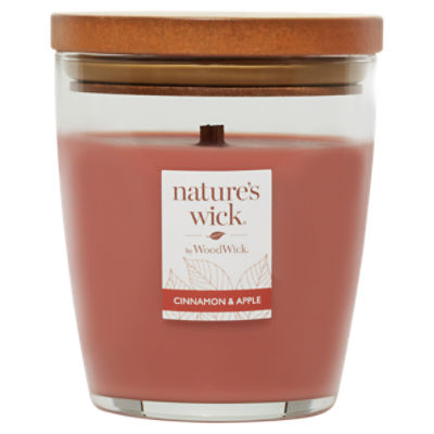 Nature's Wick by Wood Wick Cinnamon & Apple Candle