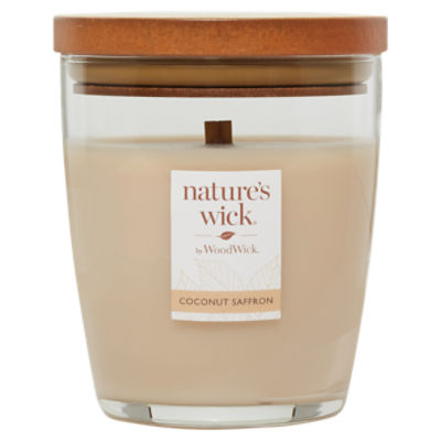 Nature's Wick by Wood Wick Coconut Saffron Candle