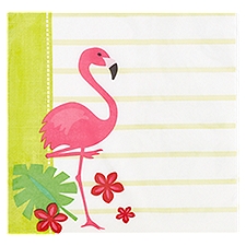 Party Impressions Flamingo Stripe 2 Ply Napkins, 16 count
