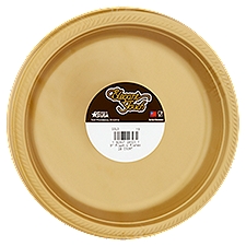 Elegant Touch Gold 9" Plastic Plates, 20 count