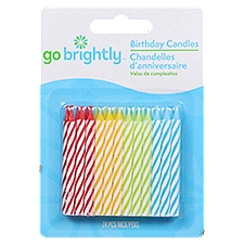 Go Brightly Birthday Candles, 24 count, 24 Each