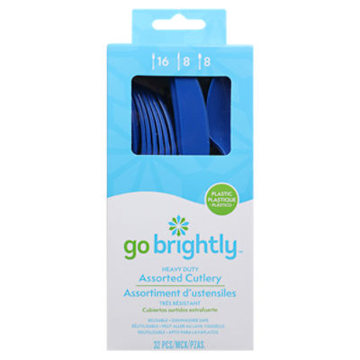 Go Brightly Multipack Cutlery Blue 32ct