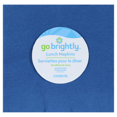 GO BRIGHTLY LUNCH NAPKINS BRIGHT ROYAL BLUE 32 CT