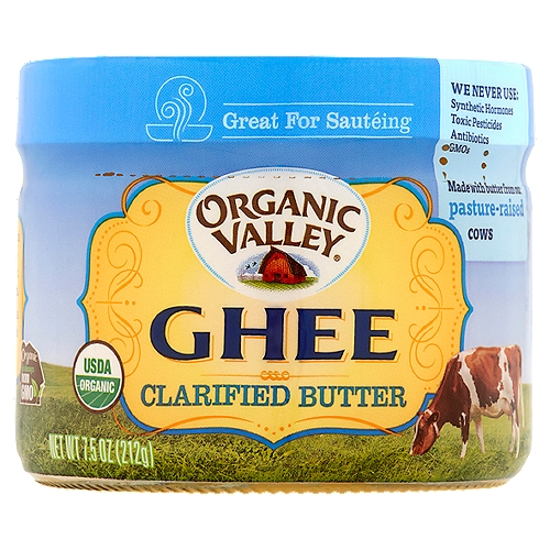 Organic Valley Clarified Butter Ghee, 7.5 oz