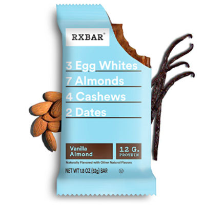 RXBAR Vanilla Almond Protein Bar, 12g Protein, 1.83 oz Bar