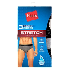 Hanes Tagless Stretch Briefs, S 28-30'', 3 count, 3 Each