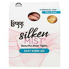 L'eggs Silken Mist Nude Silky Sheer Leg Beautiful Sheer Tights, Size A, 1 pair