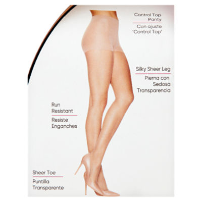 womens Run-resistant Sheer-to-waist Pantyhose, 1 Pair