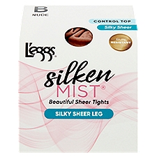 L'eggs Silken Mist Nude Beautiful Silky Sheer Leg Tights, Size B, 1 pair