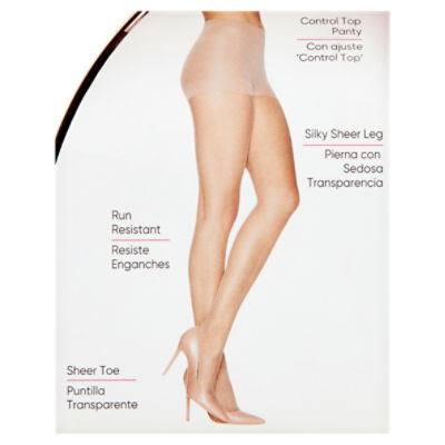 L'eggs Women's Silken Mist Sheer Control Top Pantyhose, 1 pair 