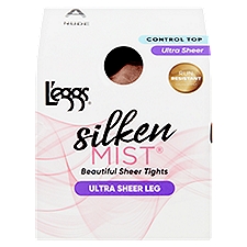L'eggs Silken Mist Nude Ultra Sheer Leg Beautiful Sheer Tights, Size A, 1 pair