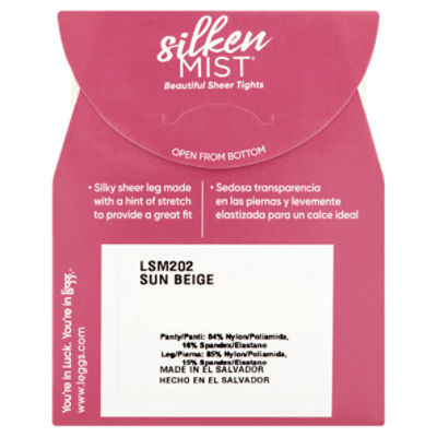 Leggs Silken Mist Thigh Highs, B, Black Mist, Sheer Toe