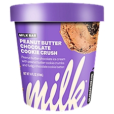 Milk Bar Peanut Butter Chocolate Cookie Crush, Ice Cream , 14 Fluid ounce