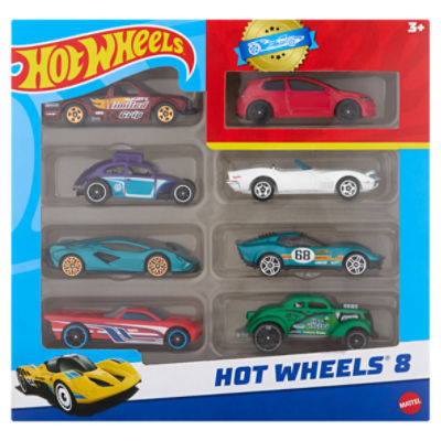 Mattel Hot Wheels Vehicles, 3+, 8 count