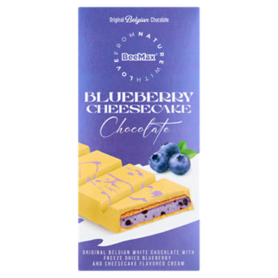 BeeMax Blueberry Cheesecake Original Belgian Chocolate, 7.05 oz
