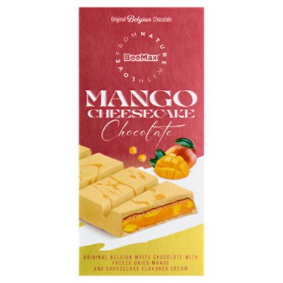BeeMax Mango Cheesecake Original Belgian Chocolate, 7.05 oz