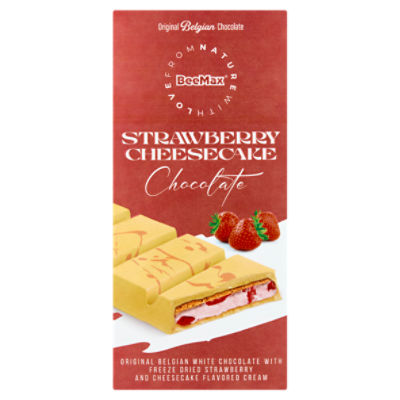BeeMax Strawberry Cheesecake Original Belgian Chocolate, 7.05 oz