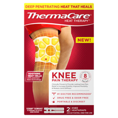 ThermaCare Knee Pain Therapy Heatwraps, 2 Count