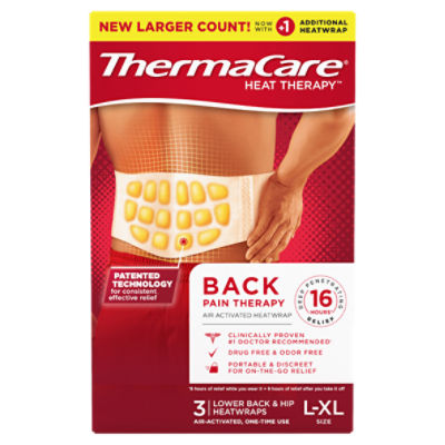 ThermaCare Heat Therapy Back Pain Therapy Lower Back & Hip Heatwraps