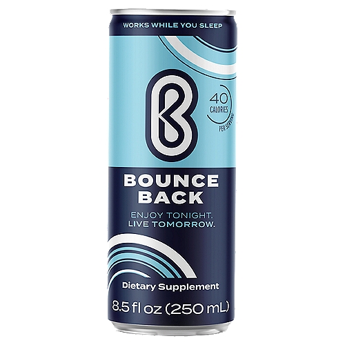 Bounce Back Dietary Supplement, 8.5 fl oz
Replenish your body with a unique, scientifically formulated blend of 17 vitamins, minerals and amino acids, including:
Choline: supports maintenance of normal liver function.**
Vitamin B12: helps restore mental alertness or wakefulness when experiencing fatigue or drowsiness.**
Vitamin B6: helps maintain normal energy levels.**
Zinc and Selenium: help support normal function of the immune system.**
**These statements have not been evaluated by the Food and Drug Administration. This product is not intended to diagnose, treat, cure, or prevent any disease.