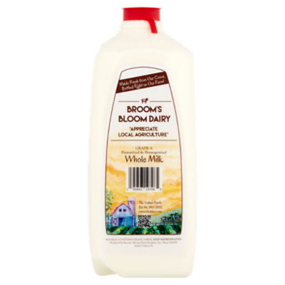 Broom's Bloom Dairy Whole Milk, half gallon