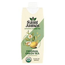 Saint James Original Organic Brewed Green Tea, 16.9 fl oz