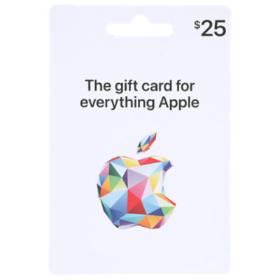 APPLE $25 GIFT CARD, 1 each